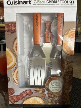 Cuisinart 7-Piece Griddle Tool Set - Orange Handles